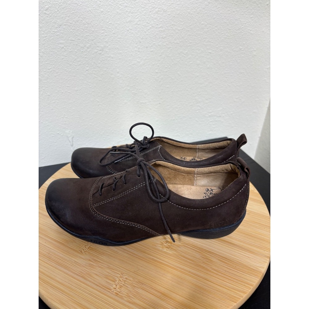Taos Footwear Getaway Womens 7.5 Oxford Lace Up Brown Leather Lace Up Shoes - Picture 4 of 10